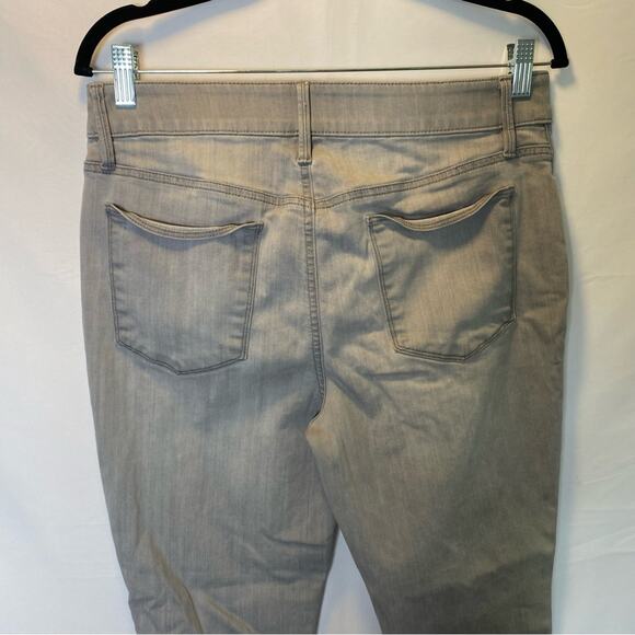 Chico’s Skinny Jeans Women’s Size 8 Light Gray‎ Mid Rise Cotton Blend - Picture 5 of 12